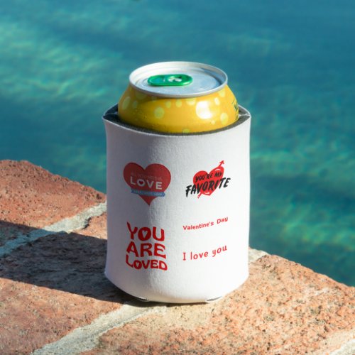 Cute stickers for your love for valentines day can cooler
