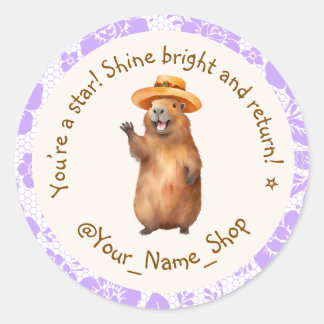 Cute Stickers, Happy Customers! 🎁 Classic Round Sticker