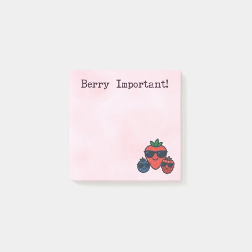 Cute Sticky Notes | Berry Important Post-Its