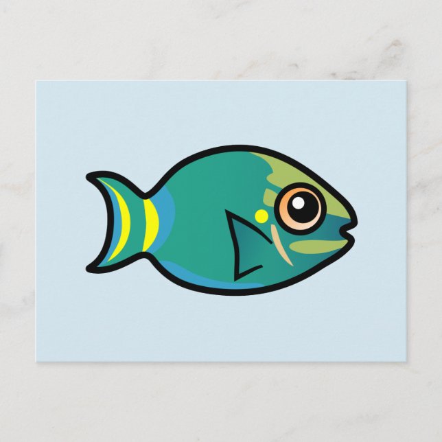 Cute Stoplight Parrotfish Postcard (Front)
