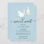 Cute Stork Baby Shower Sprinkle Cancellation Card