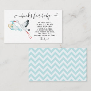 Cute Stork Baby Zigzag Enclosure Card