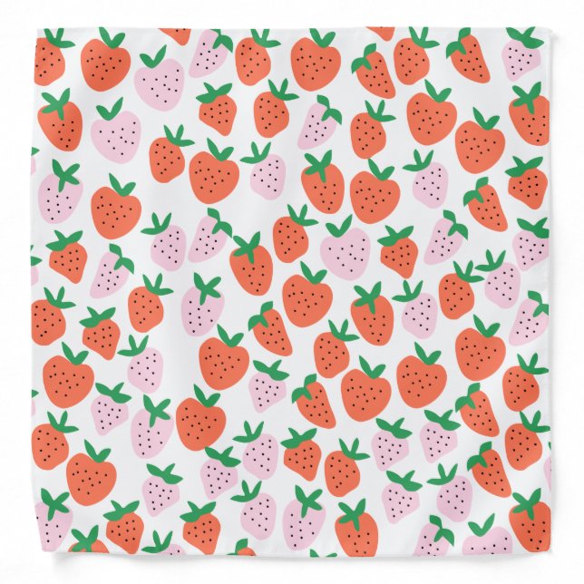 Cute Strawberries Bandana (Front)