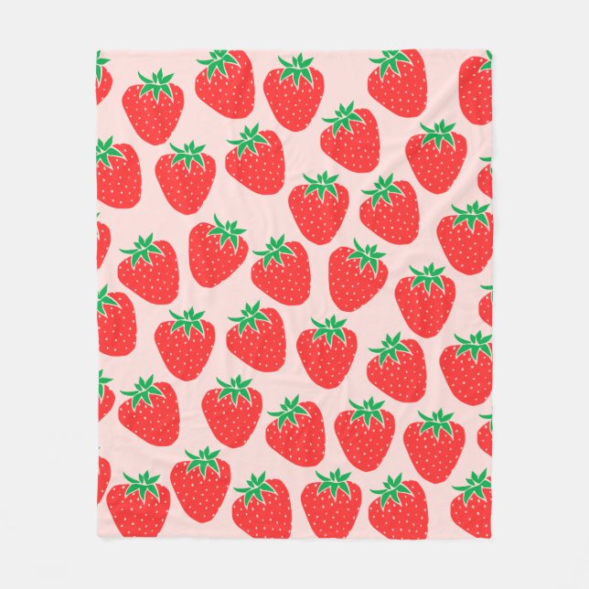 Cute Strawberries Blanket (Front)