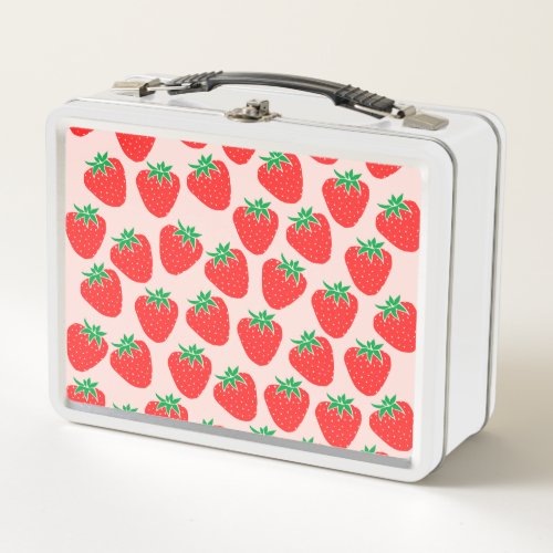 Cute Strawberries Lunch Box