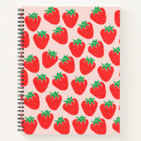 Cute Strawberries Notebook