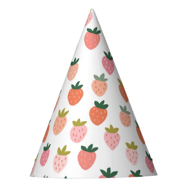Cute Strawberries Party Hat (Front)