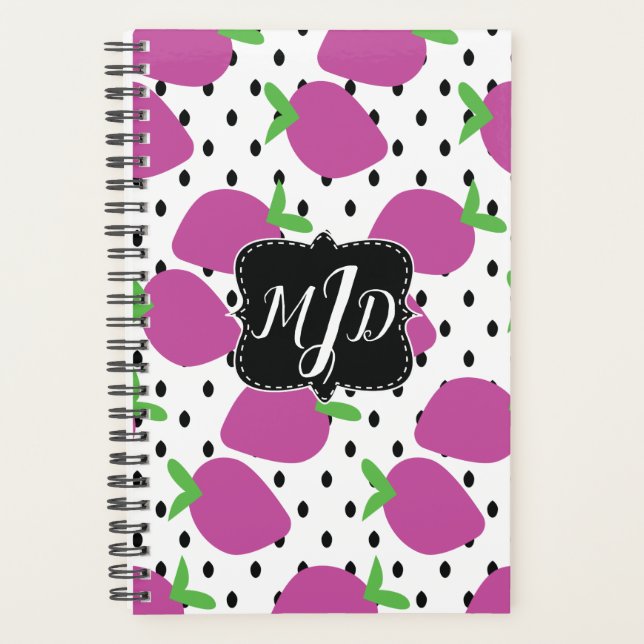 Cute Strawberries Seed Teacher School Homeschool Planner (Front)
