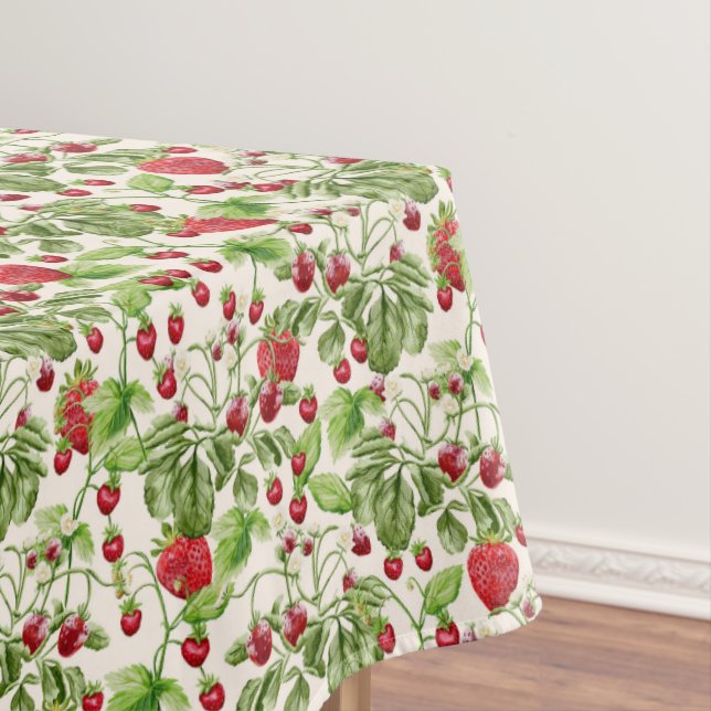 Cute Strawberries Tablecloth (In Situ)