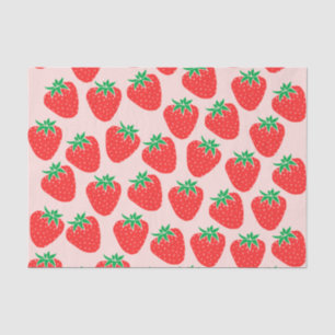 Cute Strawberries Tissue Paper