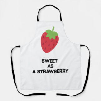 Cute Strawberry Apron | Fruit-Themed Kitchen Apron