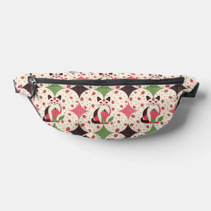 Cute Strawberry Cat Pattern Retro  Fanny Pack