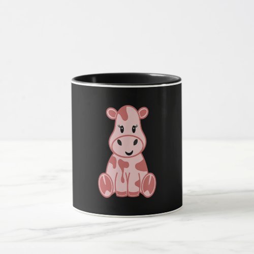 Cute Strawberry Cow Idea Funny Cow Lover Gift Mug