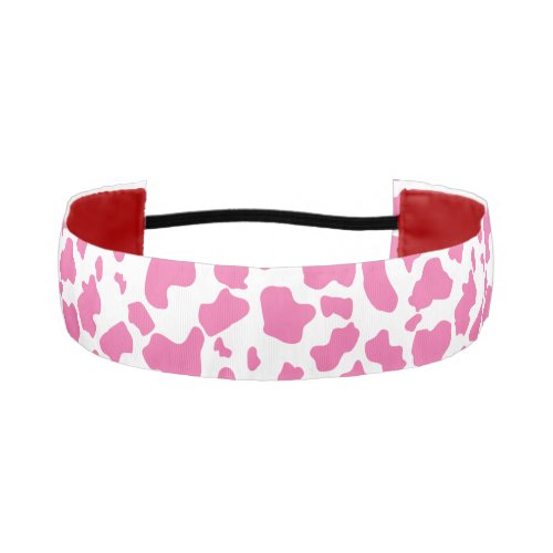 Cute Strawberry Cow print Athletic Headband