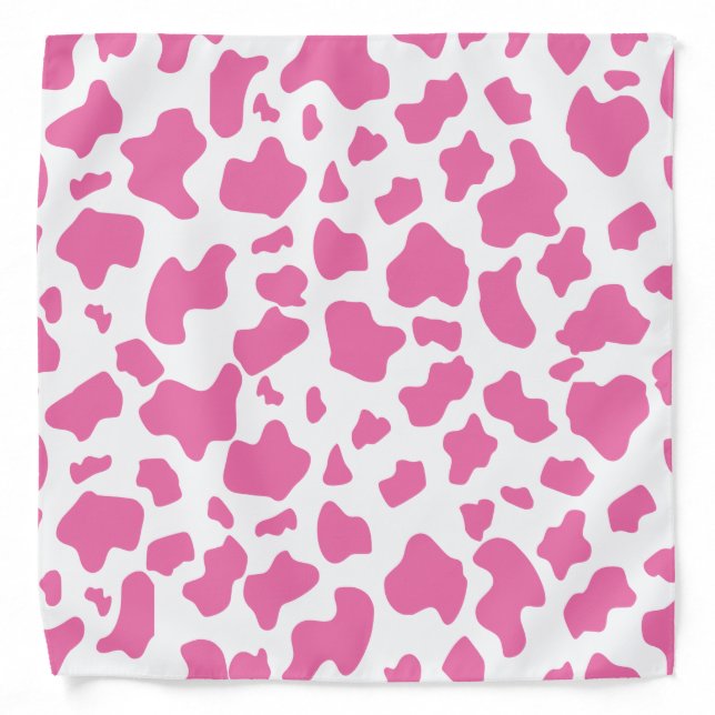 Cute Strawberry Cow print Bandana (Front)