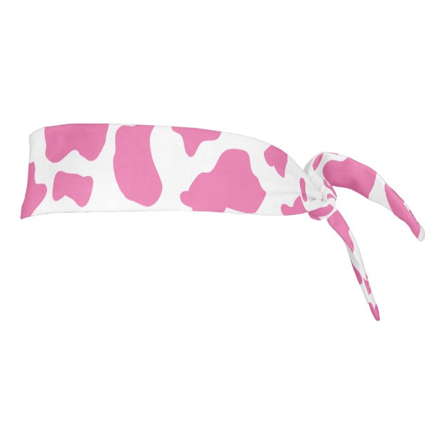 Cute Strawberry Cow print Tie Headband (Rotate 90)