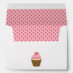 Cute Strawberry Cupcake Envelope