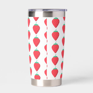 Cute Strawberry Drinkware Aesthetic Pattern Insulated Tumbler