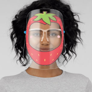 Cute Strawberry Face Shield