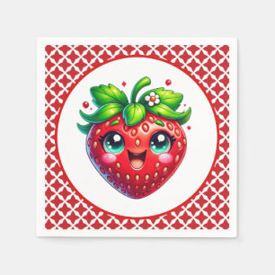 Cute strawberry Festival party Napkins