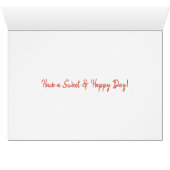 Cute Strawberry Friendship Card (Inside Horizontal (Bottom))