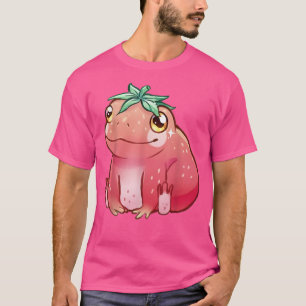Cute Strawberry Frog Esthetic Kawaii Frog Lover T-Shirt