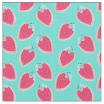 Cute Strawberry Fruit Pattern Fabric