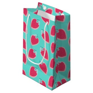 Cute Strawberry Fruit Pattern Small Gift Bag