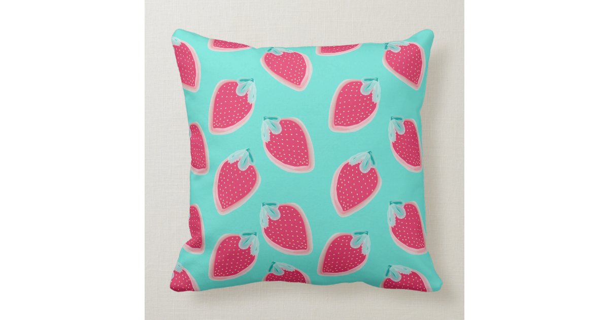 kawaii strawberry pillow