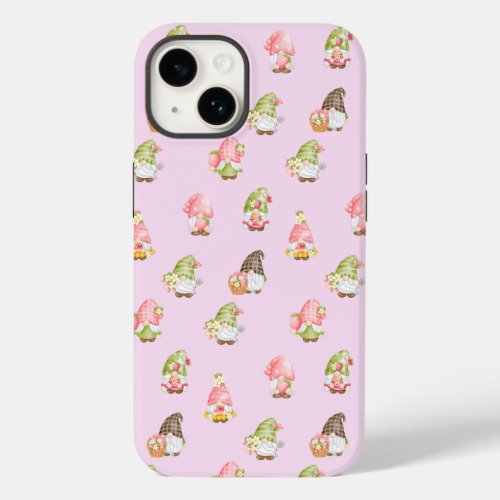 Cute Strawberry Fruit Scandinavian Gnomes Case_Mate iPhone 14 Case