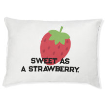 Cute Strawberry Fruit-Themed Cozy Pet Bed