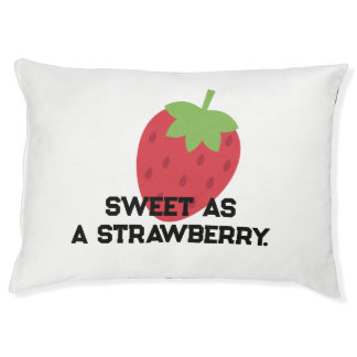 Cute Strawberry Fruit-Themed Cozy Pet Bed