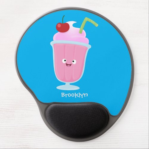 Cute strawberry ice cream sundae cartoon gel mouse pad