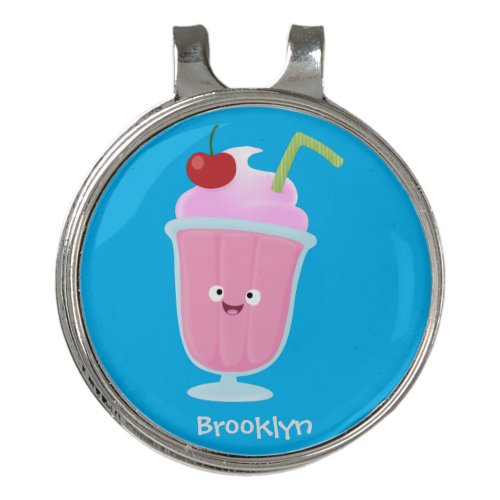 Cute strawberry ice cream sundae cartoon golf hat clip