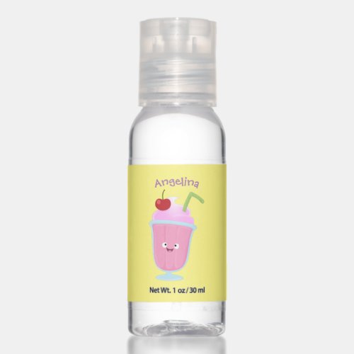 Cute strawberry ice cream sundae cartoon hand sanitizer