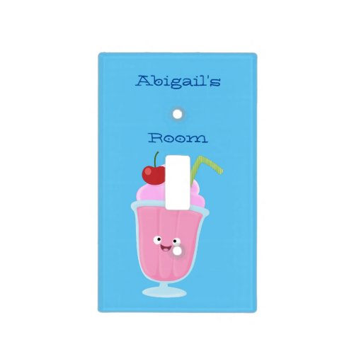 Cute strawberry ice cream sundae cartoon light switch cover