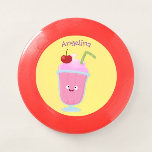 Cute strawberry ice cream sundae cartoon Wham_O frisbee