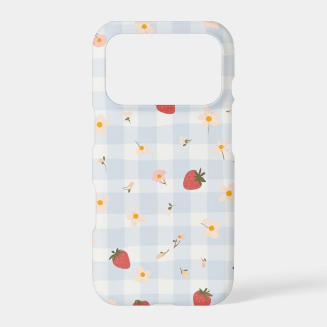 Cute strawberry 🍓  iPhone case (Back)