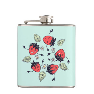 Cute Strawberry Kawaii Fruit Flask