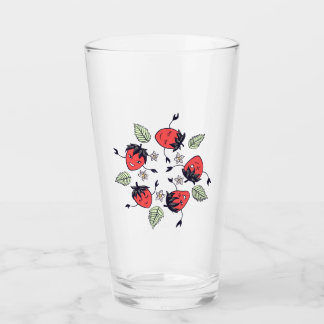 Cute Strawberry Kawaii Fruit Glass