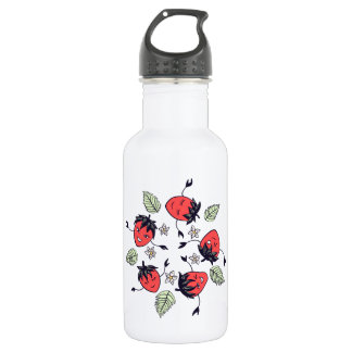 Cute Strawberry Kawaii Fruit Stainless Steel Water Bottle