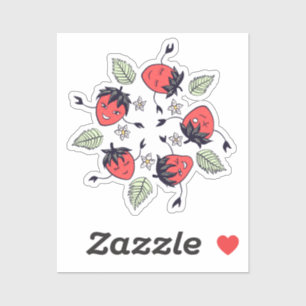 Cute Strawberry Kawaii Fruit Sticker