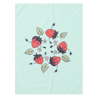 Cute Strawberry Kawaii Fruit Tablecloth