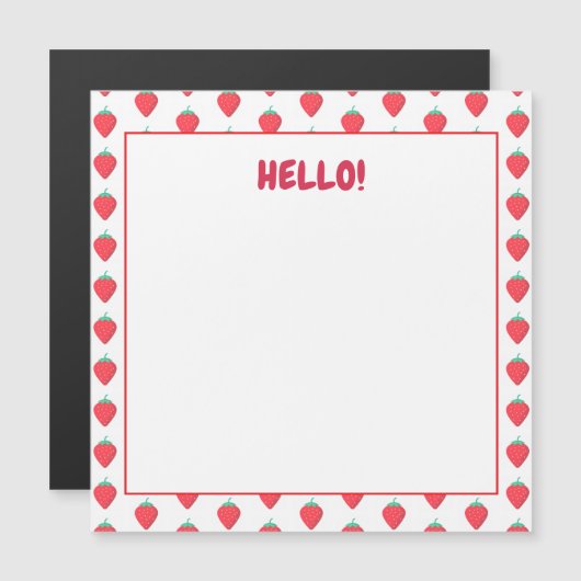 Cute Strawberry Kawaii Lover Aesthetic Pattern (Front/Back)