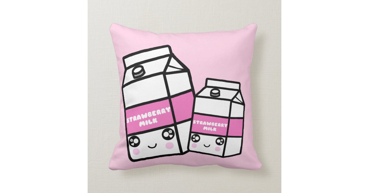 Multicolor 16x16 Milk Strawberry Japanese Anime Souvenir Strawberry Drinking Milk Japanese Kawaii Funny Cute Throw Pillow Multicolor 16x16 Milk Strawberry Japanese Anime Souvenir Strawberry Drinking Milk Japanese Kawaii Funny Cute Throw Pillow