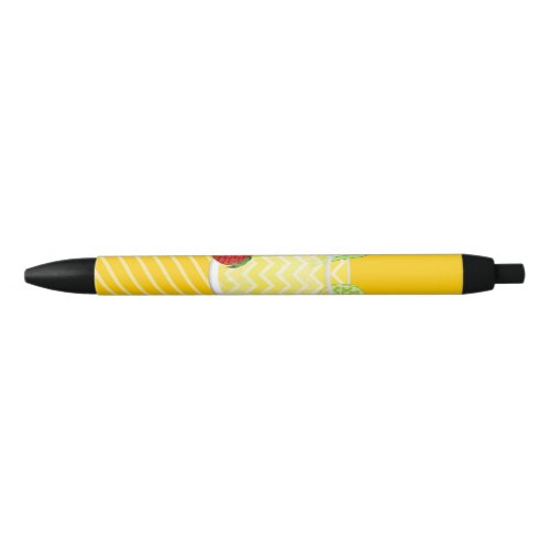 Cute Strawberry Limeade Juicy Drink Black Ink Pen