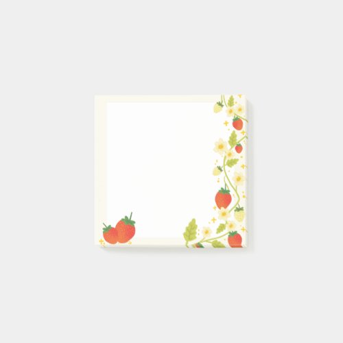 Cute strawberry memo note pads