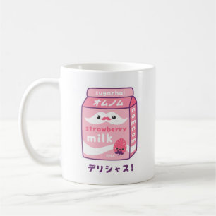 Cute Strawberry Milk Coffee Mug