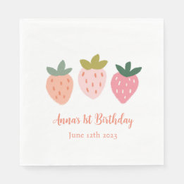 Cute Strawberry Napkins