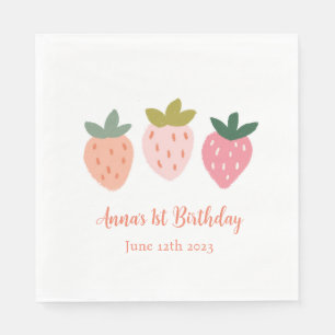 Cute Strawberry Napkins